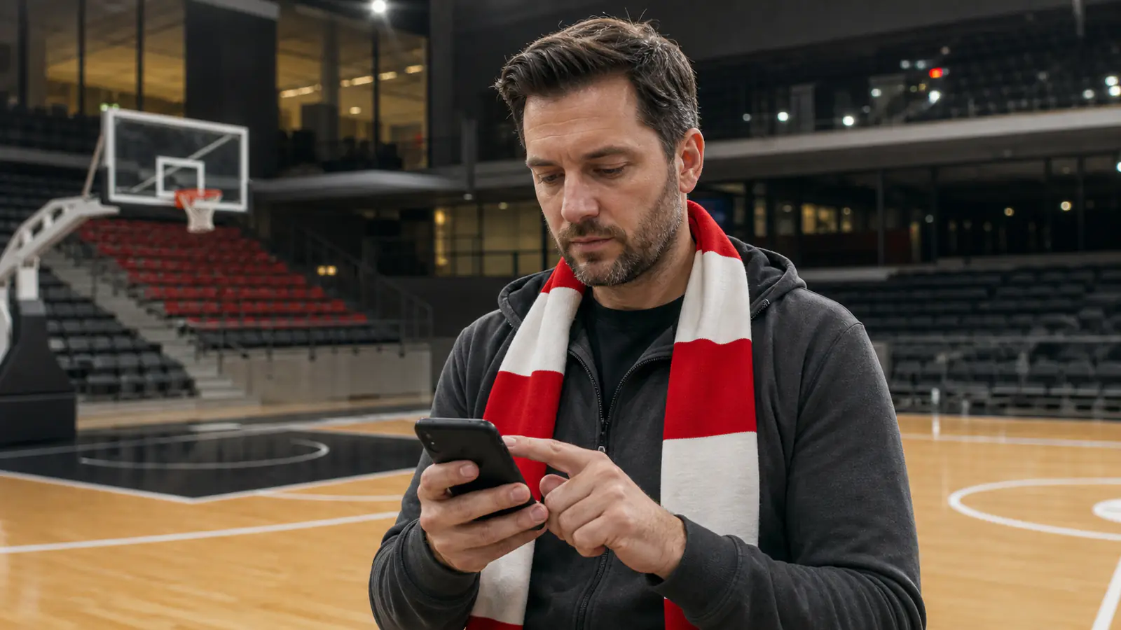 Erwachsener Nutzer behebt ein Problem mit der BetLabel App auf dem Smartphone